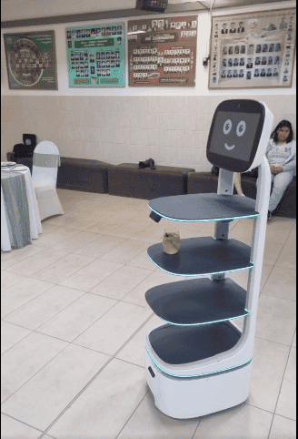 Flóra pincér-robot a Móriczban Fehérgyarmaton