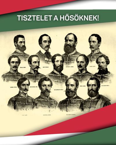 Megemlékezés az aradi vértanúkról