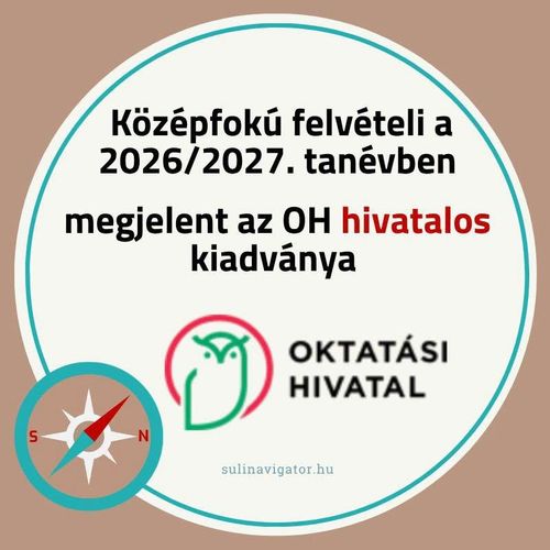 Középfokú felvételi 2026/2027
